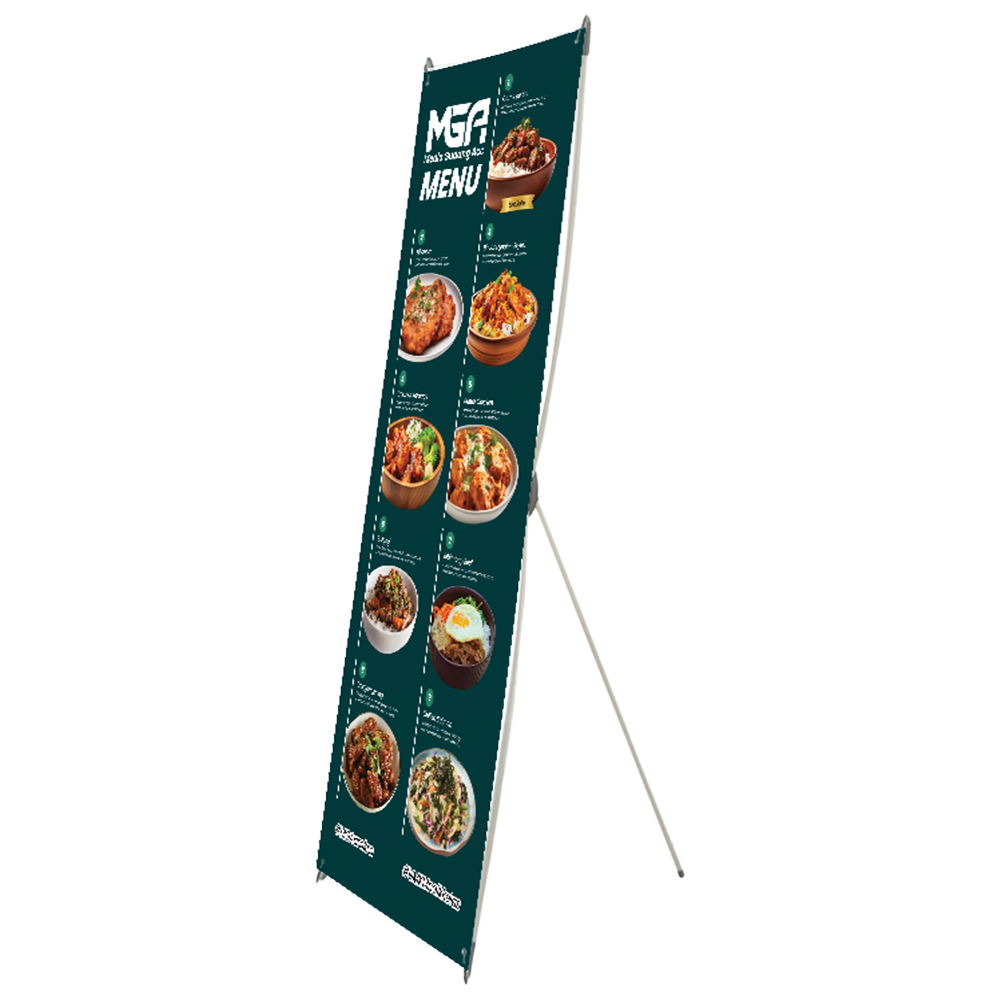 X BANNER PVC SARUNG ORANGE UKURAN 60x160CM