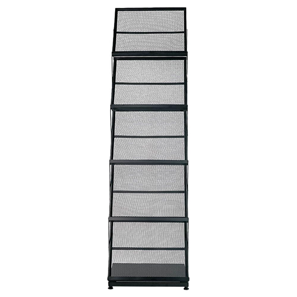 RAK MAJALAH 5 SUSUN A4 (HITAM 46 X 160 CM)