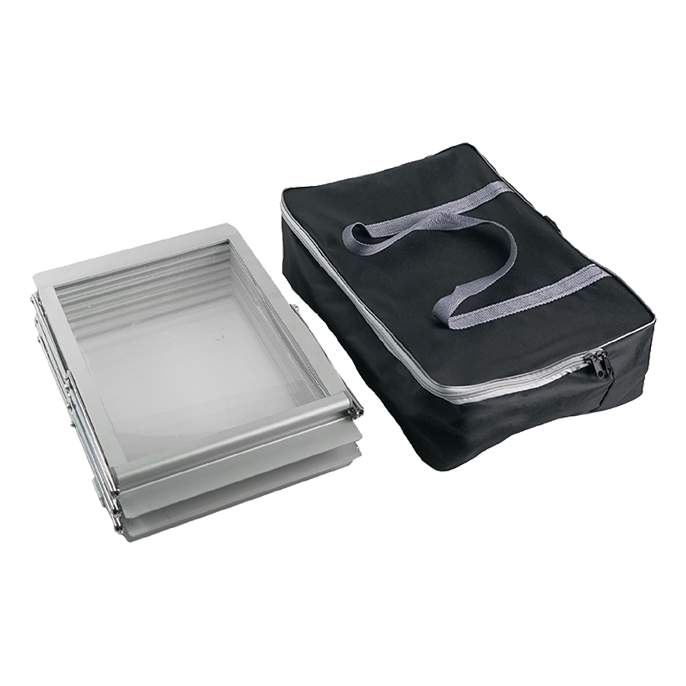 RAK BROSUR LIPAT 2 SISI 7 SUSUN (SILVER)